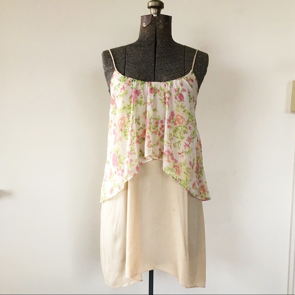 Audrey 3+1 Floral Flow Top Dress